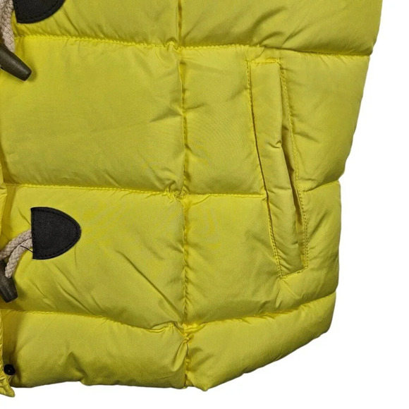 Arizona Jean Co Yellow Puffer Vest Size 1X Junior Full Zip Pockets New With Tag - Picture 5 of 13